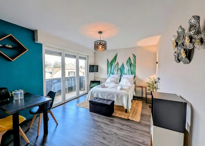 Studio Cosy Avec Balcon Avec Parking Gratuit Proche Centre Sportif Et De La Route Des Vins Alsace
